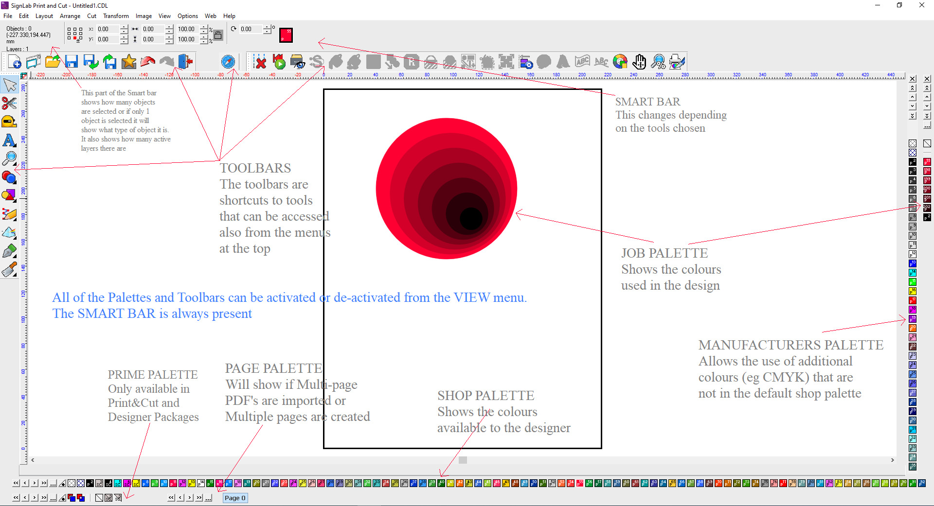 Basic Signlab interface explained.