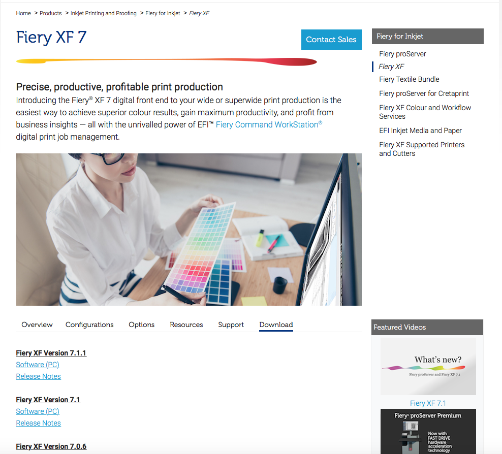 How to Download Fiery XF, Command WorkStation, Color profiling Suite